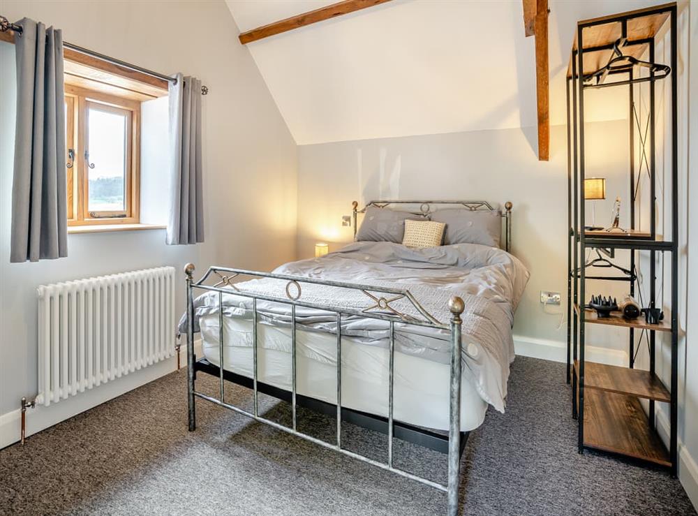 Double bedroom at The Dairy in Skenfrith, near Monmouth, Gwent