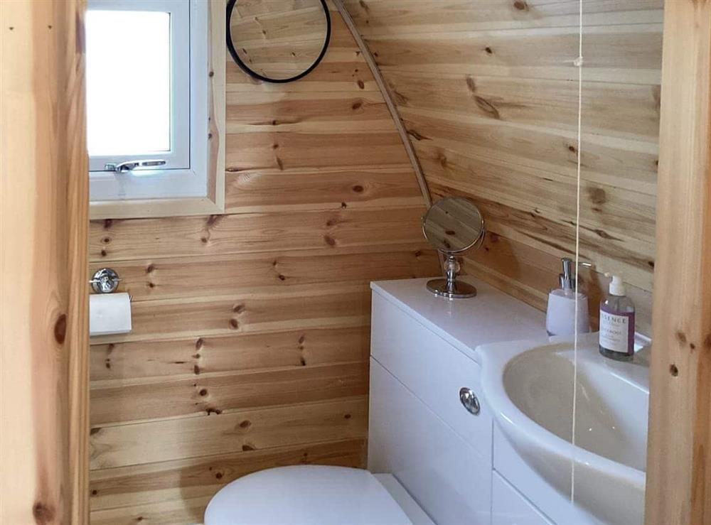 Shower room at The Dalmore Pod in Alness, Ross-Shire