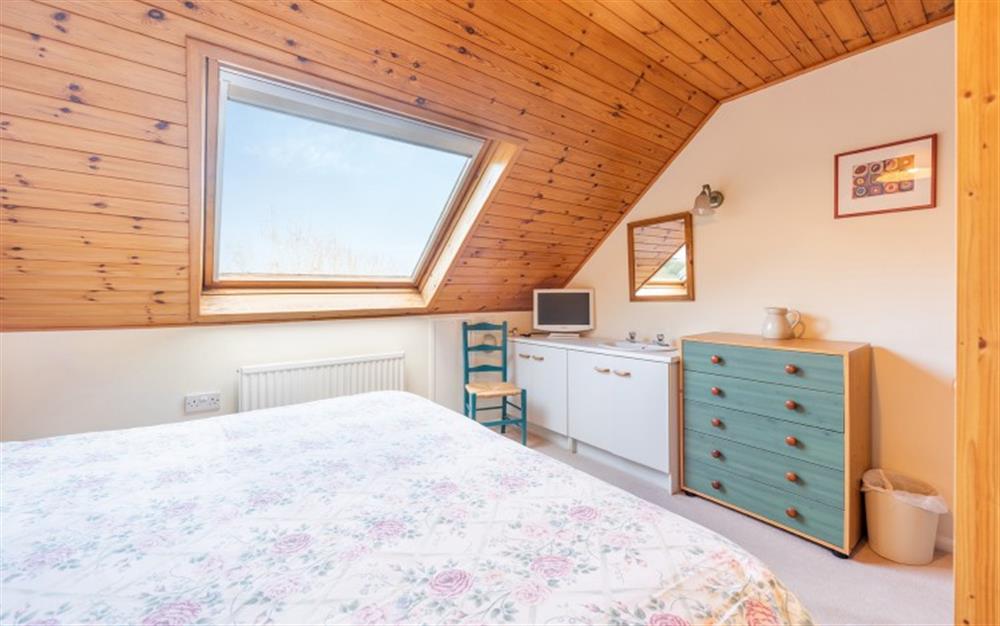 A closer look at the bedroom  at The Dell Studio Apartment in Salcombe