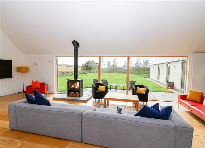 Enjoy the living room at The Den, Dunecht near Westhill