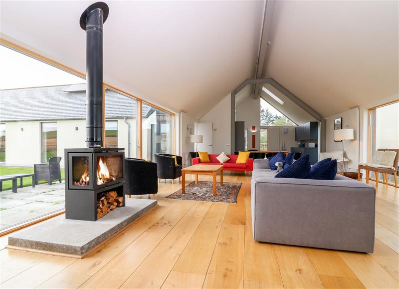 Relax in the living area at The Den, Dunecht near Westhill