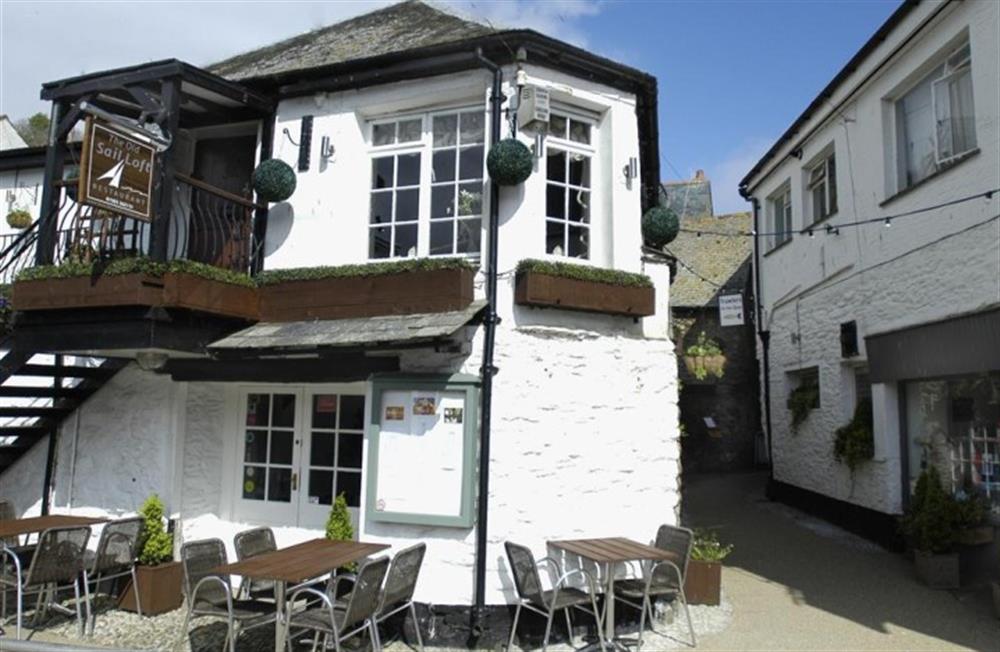 One of the many good restaurants in East Looe just down the road at The Den in Looe