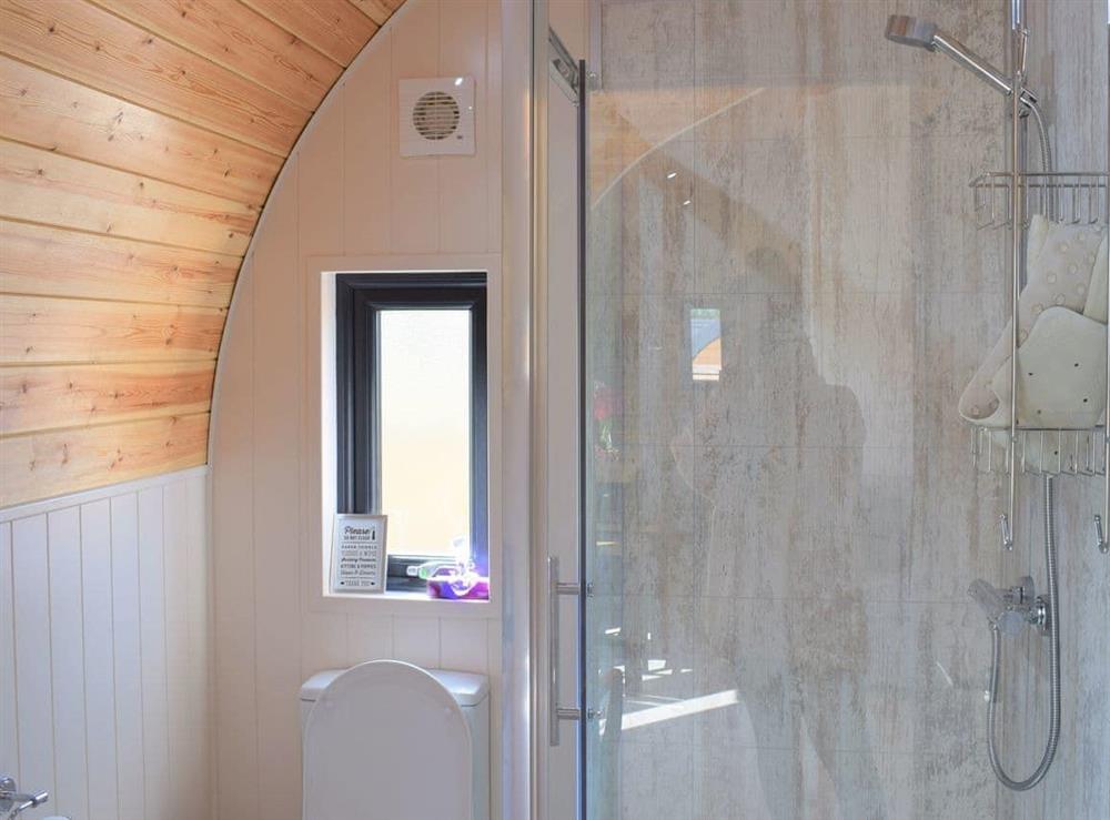 Shower room at The Den in Tynely, near Embleton, Northumberland