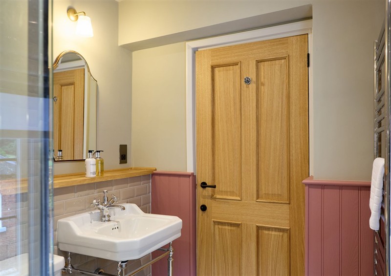 This is the bathroom at The Dovecote, Hopton