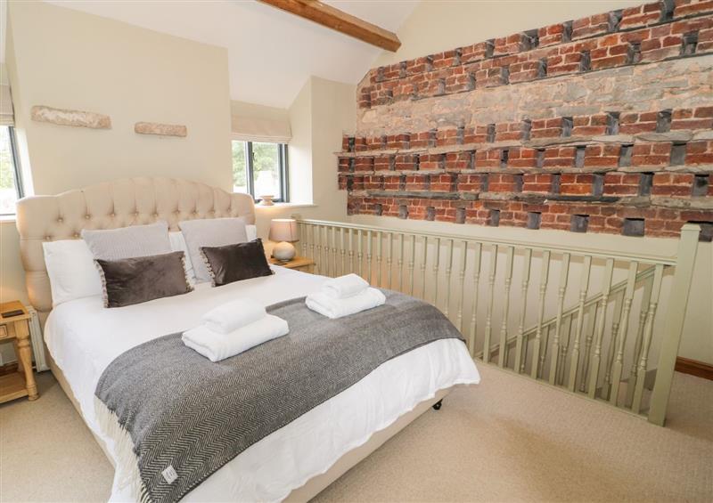 One of the bedrooms at The Dovecote, Llanrhaeadr