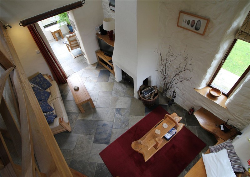 Enjoy the living room at The Dovecote, Llanychaer near Fishguard