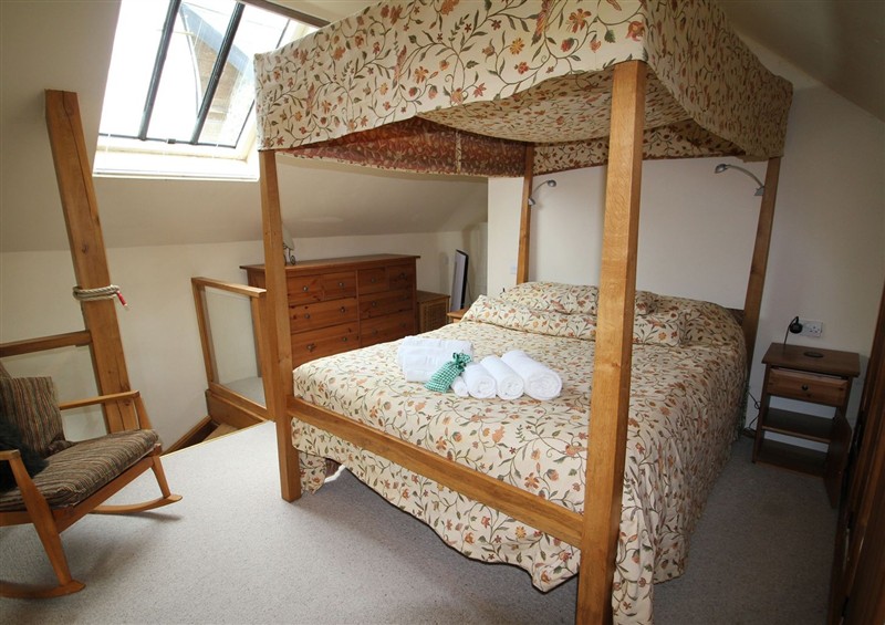 One of the bedrooms at The Dovecote, Llanychaer near Fishguard