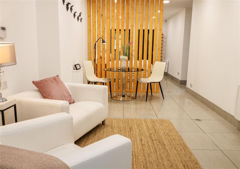 The living area at The Downtown Studio, Buncrana