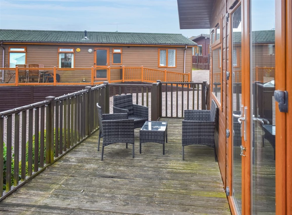Decking at The Dragons Den in Ilfracombe, Devon