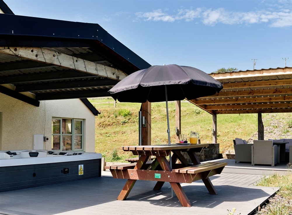Outdoor area at The Drift House Lodge in Rhydyfelin, Dyfed