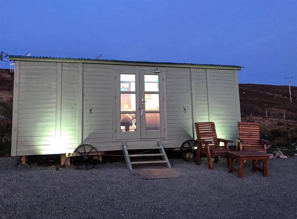 Exterior at The Drift Shepherds Hut in Gairloch, Ross-Shire