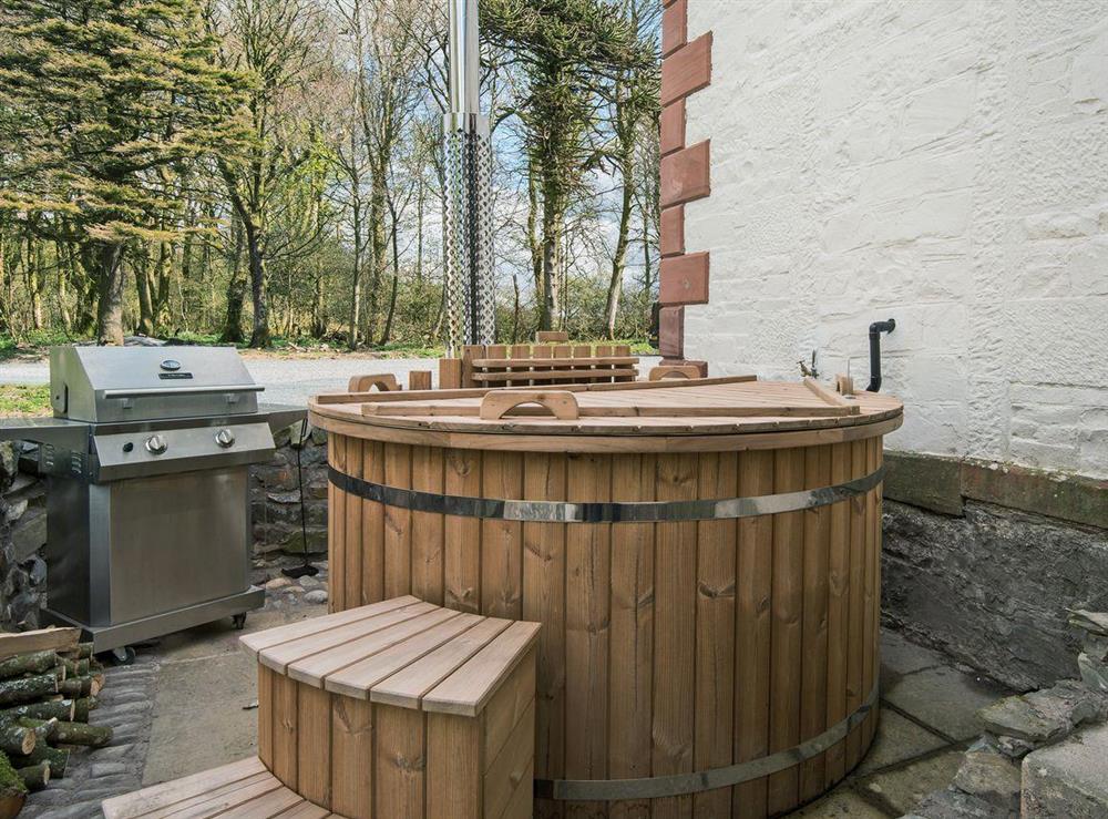 Appealing private hot tub at The Duchy in Kirkcudbright, Kirkcudbrightshire