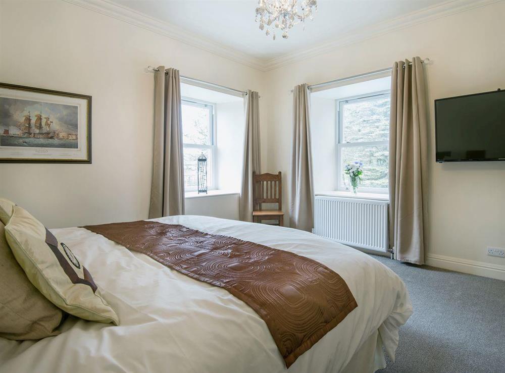 Comfortable double bedroom with TV (photo 2) at The Duchy in Kirkcudbright, Kirkcudbrightshire