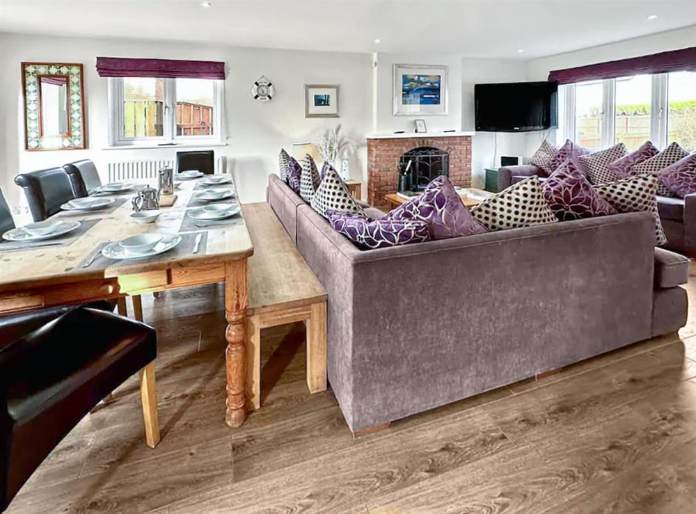 Open plan living space at The Dunes in Beadnell, Northumberland