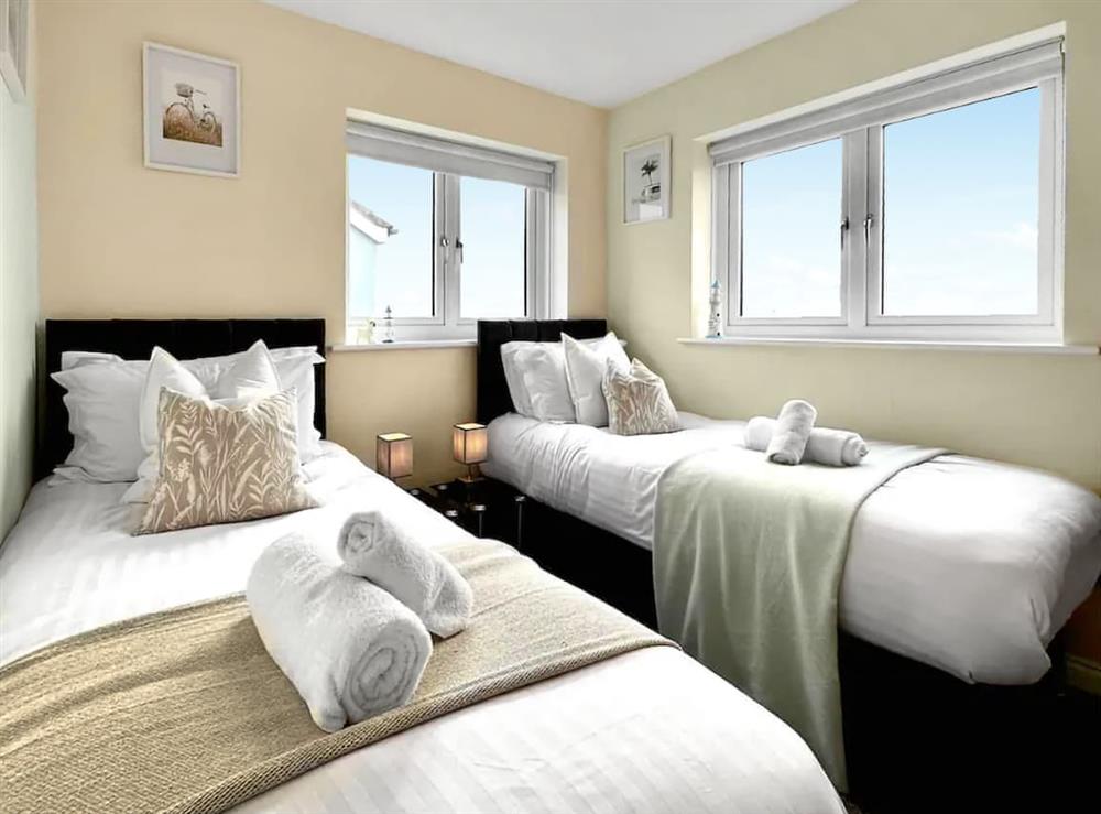 Twin bedroom at The Dunes in Beadnell, Northumberland