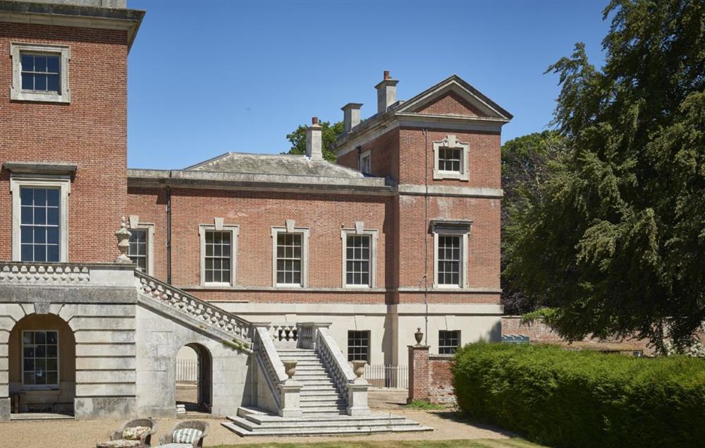 Occupying an entire wing of an impressive, Grade I listed Georgian Palladian house at The East Wing, Aylsham near Norwich