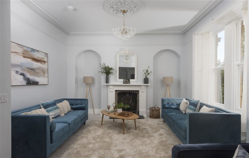 Enjoy the living room at The Elms, Cornwall