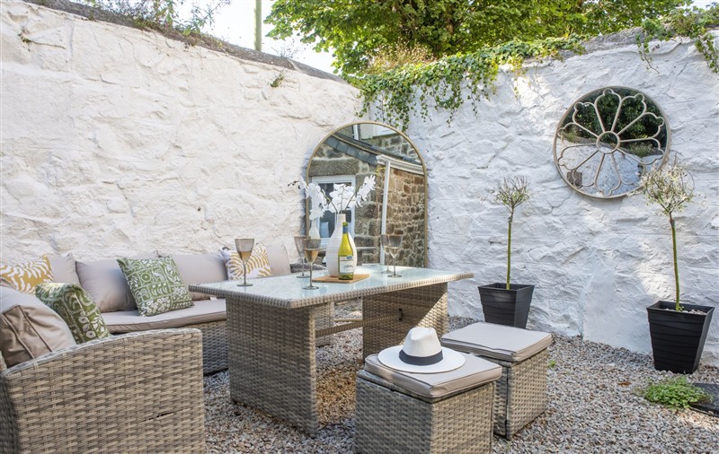 Outside at The Elms, Cornwall