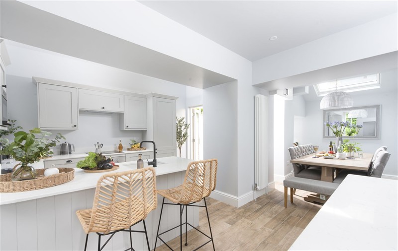 The kitchen at The Elms, Cornwall