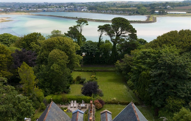 This is the garden at The Elms, Cornwall