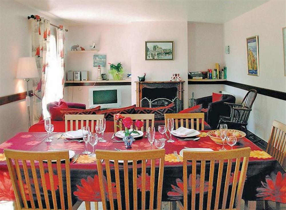 Living area at The End House in La Fôret Fouesnant, Finistère, France
