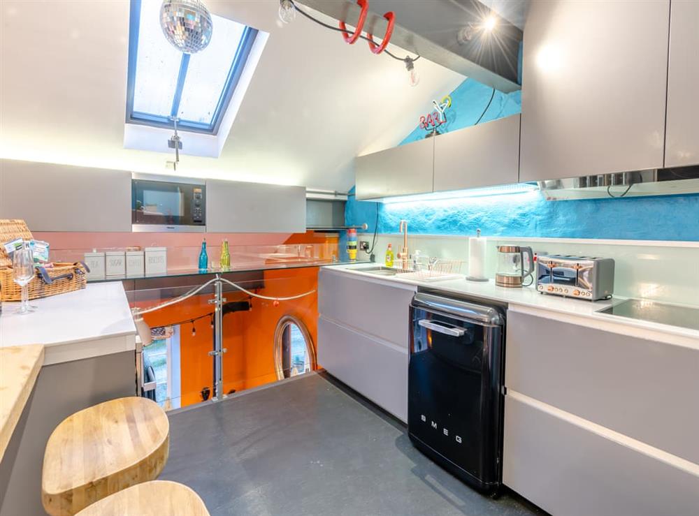 Kitchen at The Engine Room in Scalegill, near Kirkby Malham, North Yorkshire