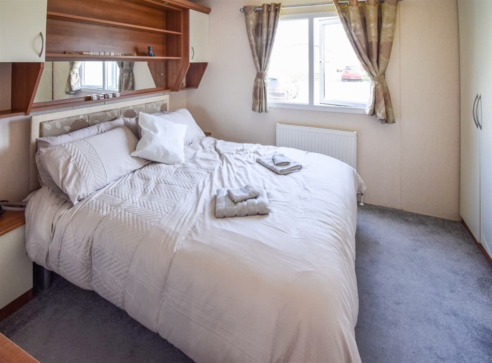 Double bedroom at The Escape Pod in Heysham, near Lancaster, Lancashire