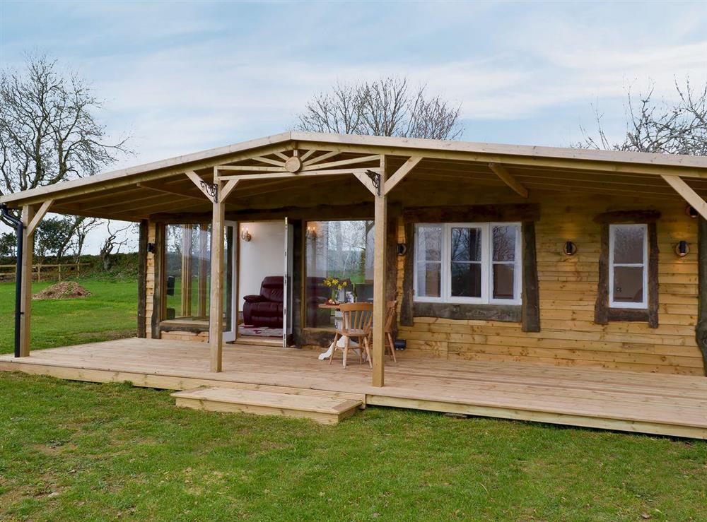 Fabulous lodge accommodation overlooking the Cornish countryside