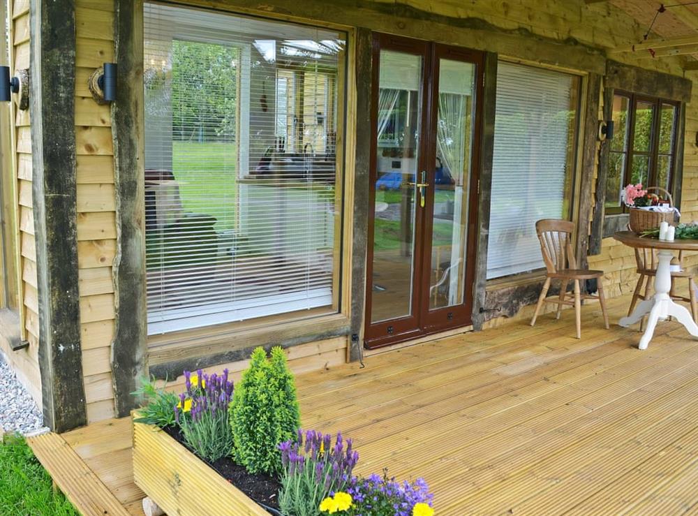 Relaxing veranda boasting wonderful views (photo 2) at The Escape in South Hill, near Callington, Cornwall
