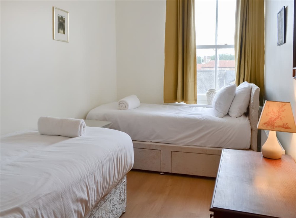 Twin bedroom at The Esk in York, North Yorkshire