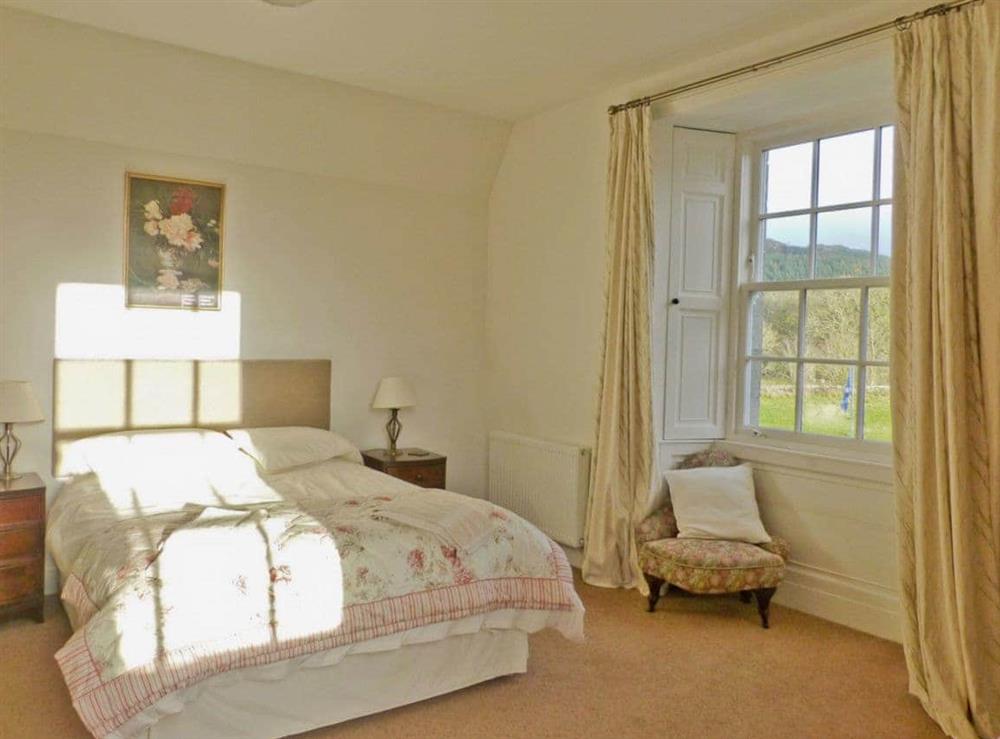 Double bedroom at The Factor’s House in Kilmartin Glen, near Lochgilphead, Argyll