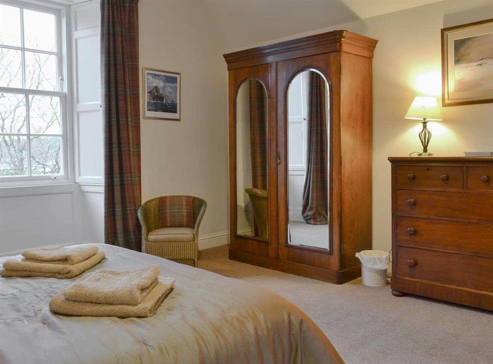 Spacious double bedroom at The Factor’s House in Kilmartin Glen, near Lochgilphead, Argyll