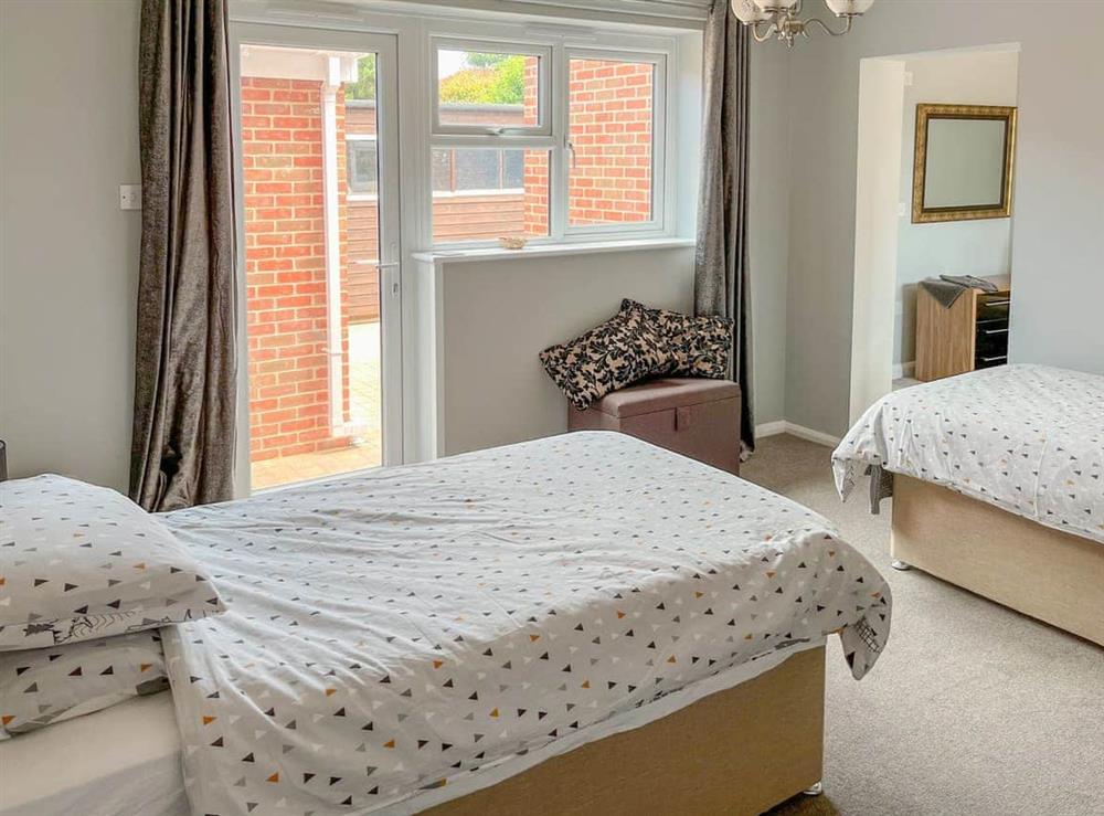 Bed 2 can be set up as a twin room or large double bed or large double bed and cotbed at The Fairway in Westgate-on-Sea, Kent