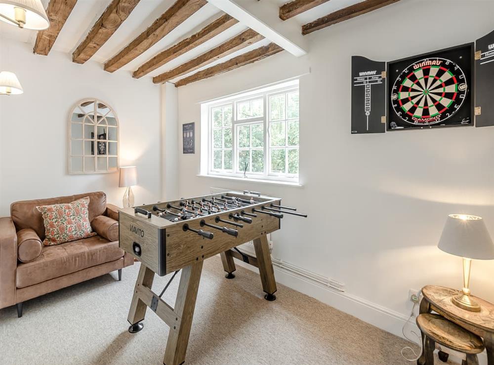 Games room at The Farmhouse in All Nottinghamshire, England