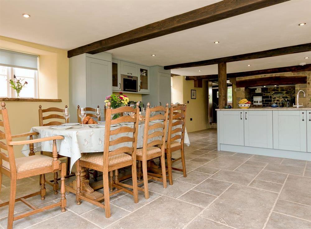 Wonderful, large kitchen diner at The Farmhouse at Higher Westwater Farm in Axminster, Devon