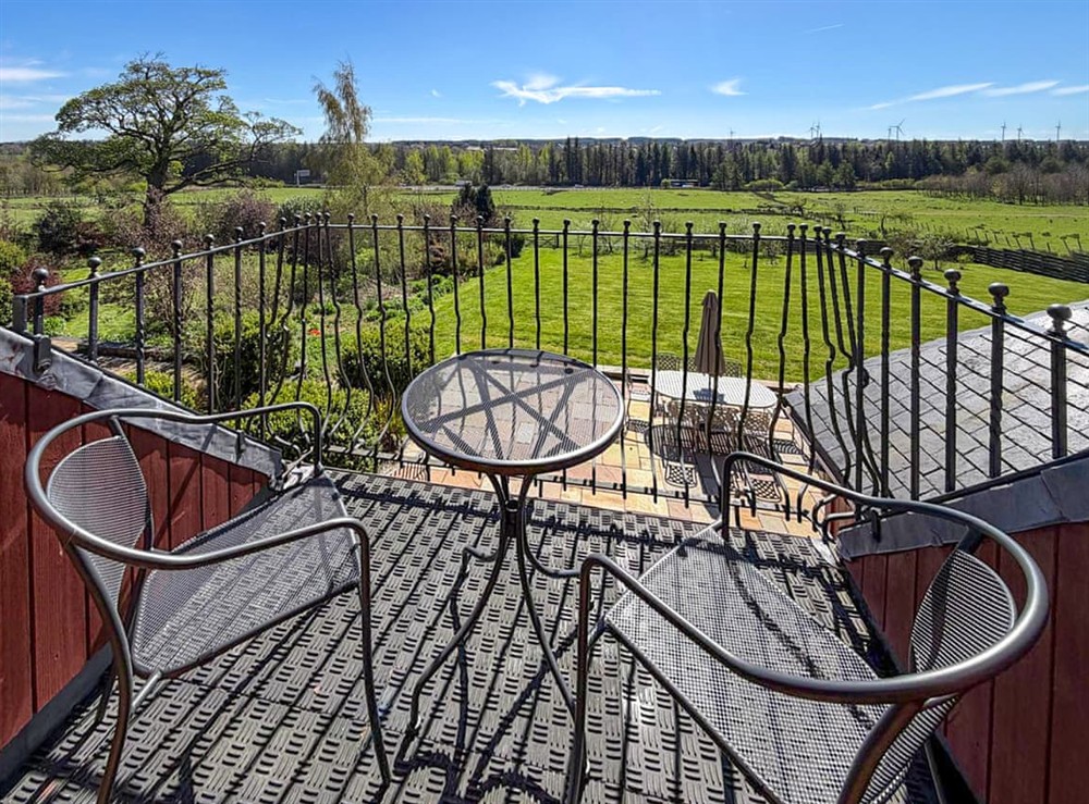Balcony at The Farmhouse in Harthill, Lanarkshire