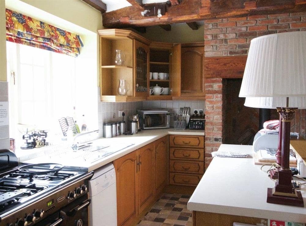 Well-equipped kitchen at The Farmhouse in Kirk Langley, near Derby, Derbyshire
