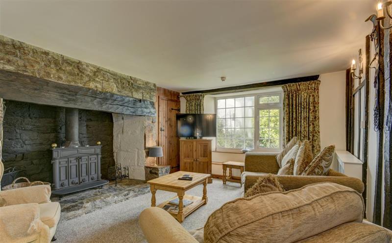 Relax in the living area at The Farmhouse, Near Dulverton
