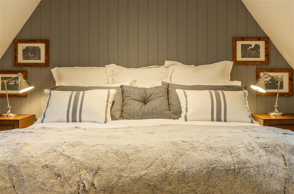 Conyers, shown as a super-king size but can split to twin beds on request at The Farmhouse,  Nether Hall Estate, Pakenham