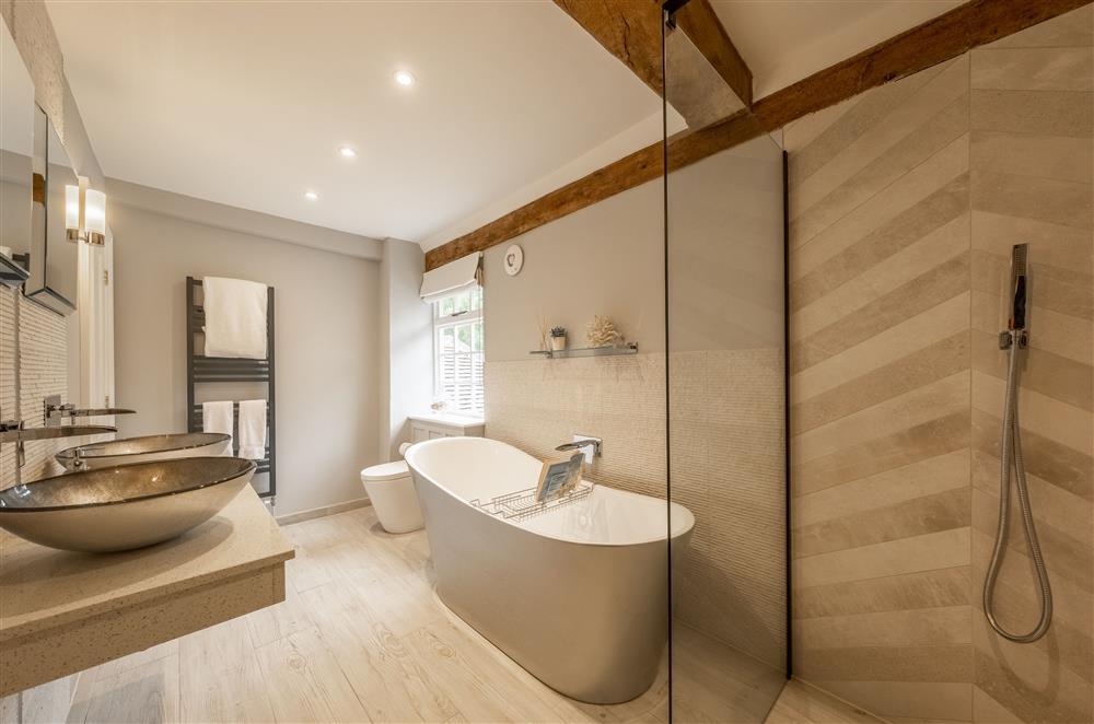 En-suite bathroom to Purnell at The Farmhouse,  Nether Hall Estate, Pakenham