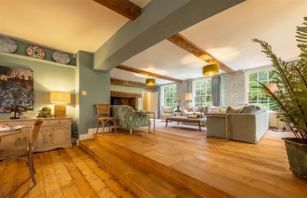 Steps up from the dining room to the drawing room (photo 2) at The Farmhouse, Nether Hall Estate, Pakenham
