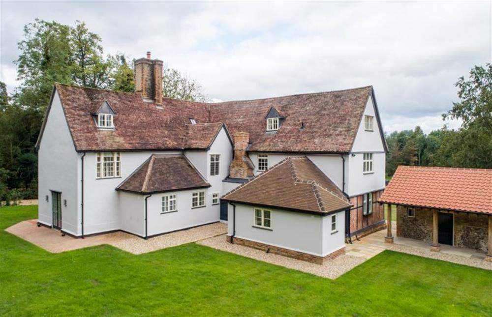 The rear of the property at The Farmhouse, Nether Hall Estate, Pakenham