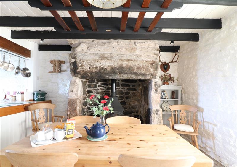 Dining room at The Farmhouse, Pendeen, Cornwall