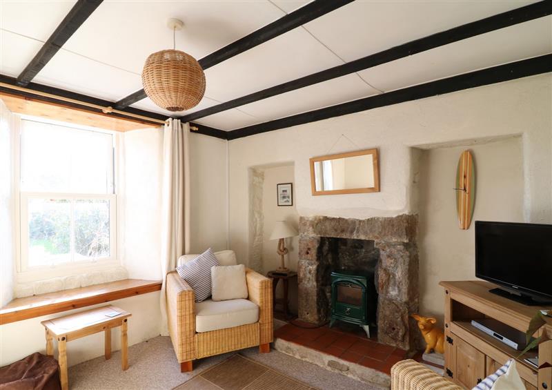 Living room at The Farmhouse, Pendeen, Cornwall