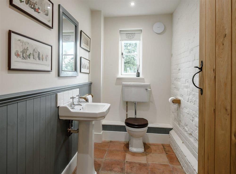 Ground floor toilet at The Farmhouse in Tivetshall St. Margaret, Norwich, Norfolk