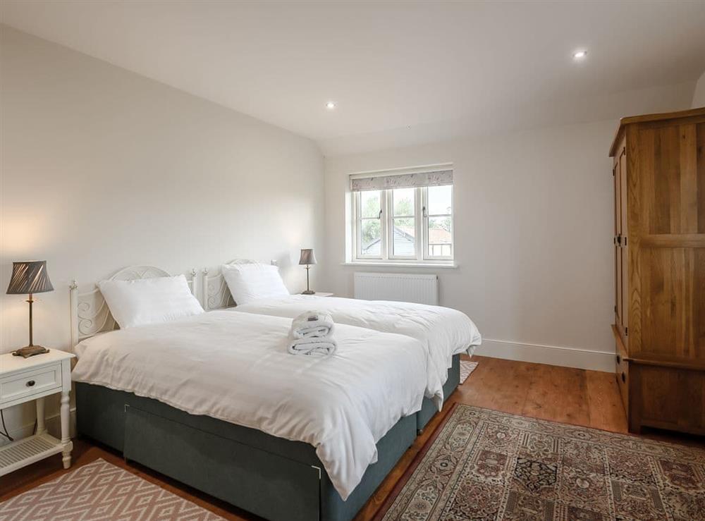 Twin bedroom at The Farmhouse in Tivetshall St. Margaret, Norwich, Norfolk