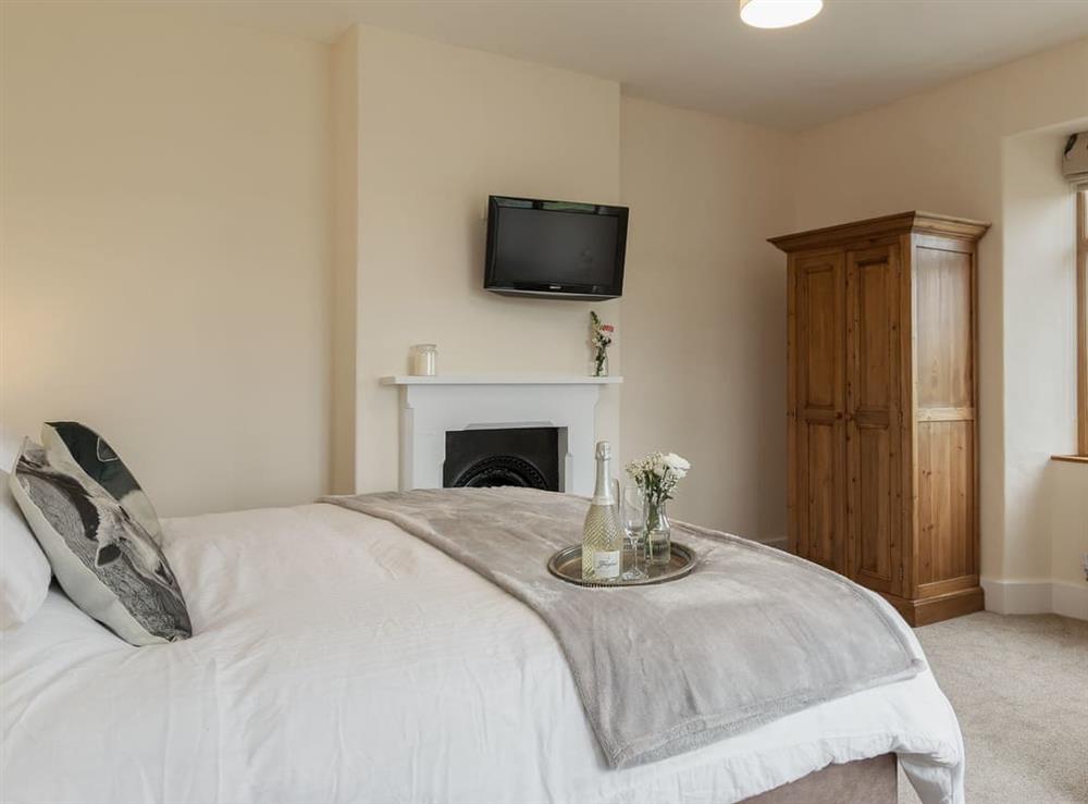 Comfortable double bedroom at The Farmhouse in West Pennard, near Glastonbury, Somerset
