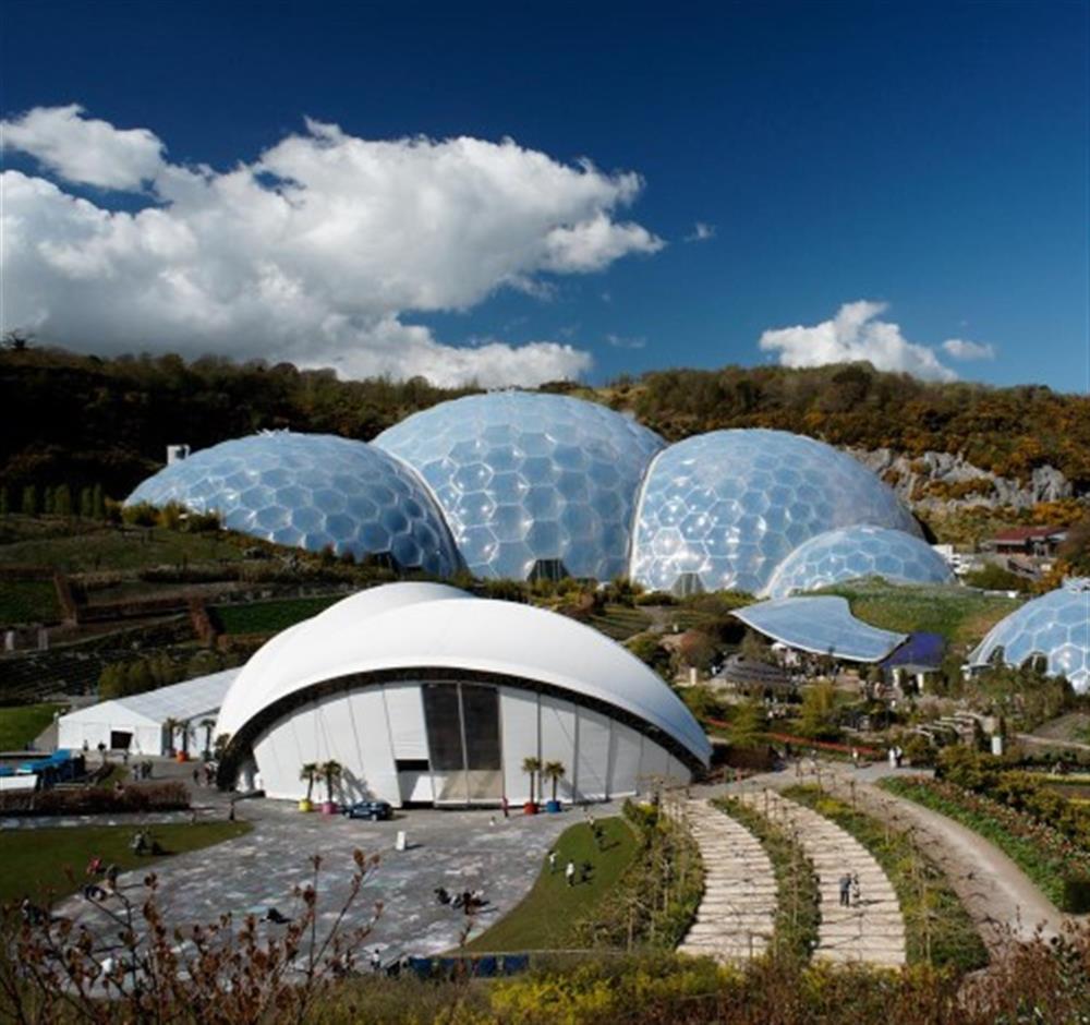 The Eden Project 18 miles away