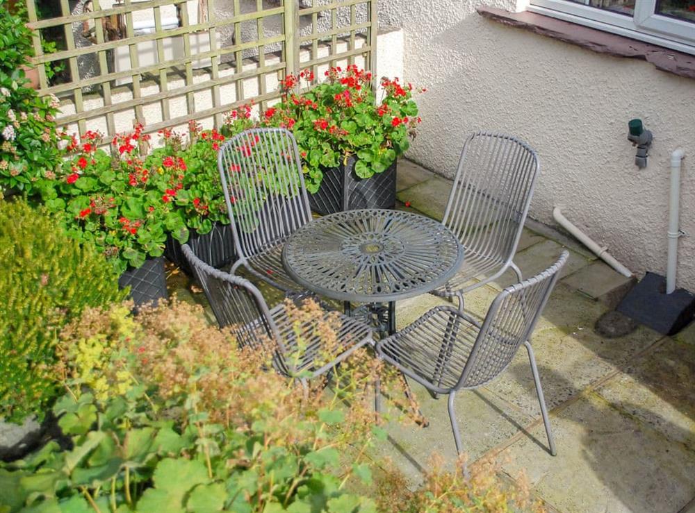 Sitting out area at The Fells in Maryport, Cumbria