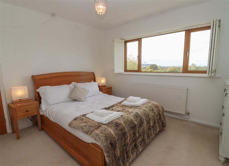 One of the bedrooms at The Firs Retreat, Bentham near Brockworth